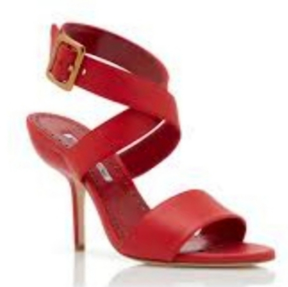 EU39 Red patent leather stilettos with buckles and bows by Bravo Browns - Picture 16 of 16